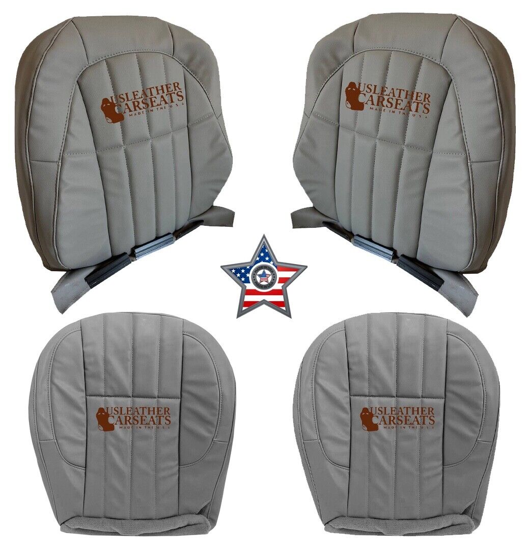 2000 Fits  Jeep Grand Cherokee Limited Full Front Vinyl Seat Cover Gray