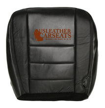 Load image into Gallery viewer, 06 07 Ford F250 Lariat Driver Bottom Leather Perforated Vinyl Seat Cover Black