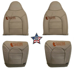 For 1999 Ford F250 F350 Lariat Super Duty Replacement Leather Seat Cover In Tan