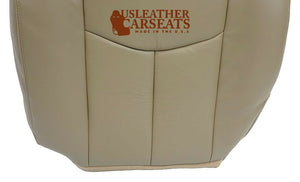 2003-2007 Chevy Silverado Tahoe Driver Bottom Synthetic Leather Seat Cover Tan